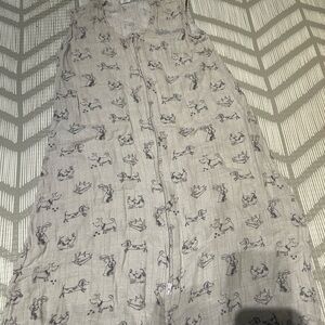 Halo dog print muslin sleep sack. Size XL